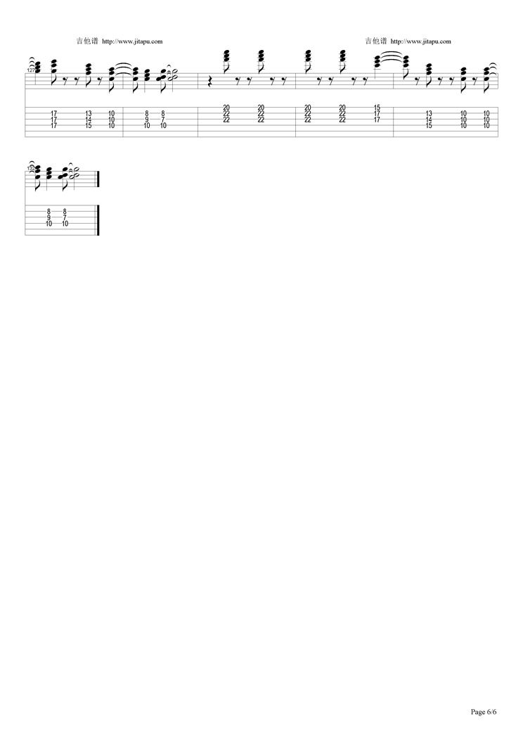 Jump吉他谱图-Van Halen(范海伦)